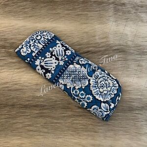 VERA BRADLEY Blue Bayou 2014 Hot Tools Flat Iron Curling Case White Hawaii